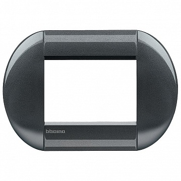 Рамка 3 модуля LIVING LIGHT, горизонтальная, стальной LNB4803AC Bticino