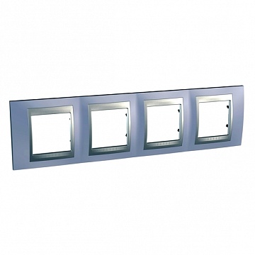 Рамка 4 поста UNICA TOP, горизонтальная, берилл MGU66.008.098 Schneider Electric