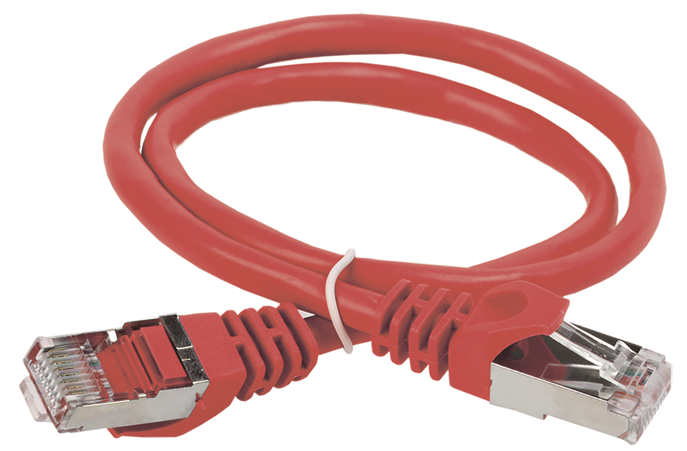 ITK Коммутационный шнур (патч-корд) кат.6 FTP PVC 1м красный PC04-C6F-1M IEK