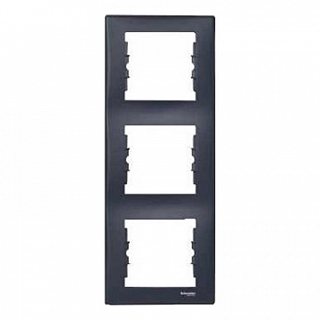 Рамка 3 поста SEDNA, вертикальная, графит SDN5801370 Schneider Electric
