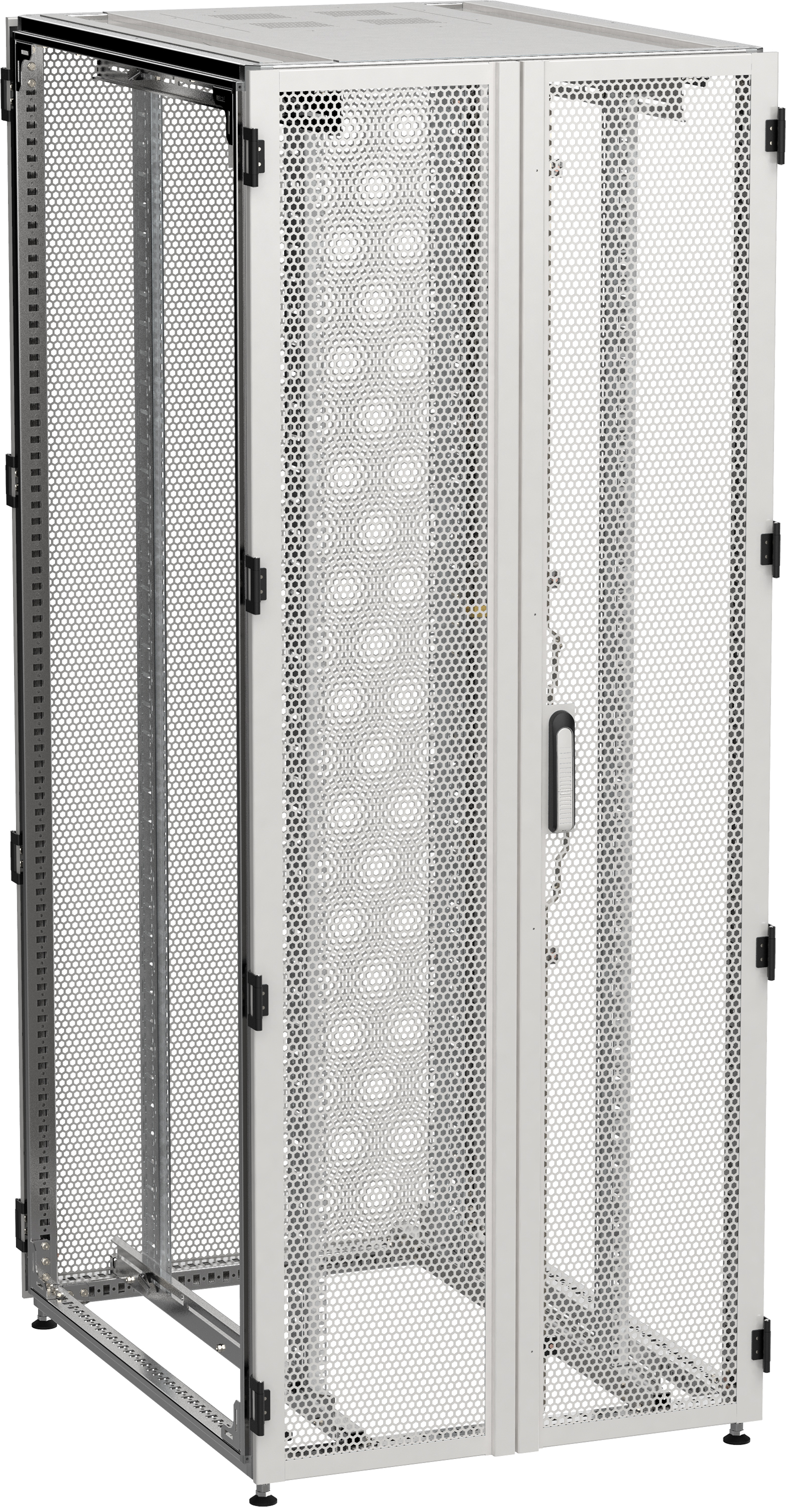 ITK by ZPAS Шкаф серверный 19" 47U 800х1200мм двухстворчатые перфорированные двери серый РФ ZP35-47U-0812-P2P-R IEK