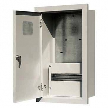 Распределительный шкаф ЩРУВ 12 мод., IP31, встраиваемый, сталь, серая дверь 30302DEK DEKraft
