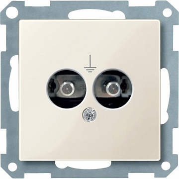 Розетка MERTEN SYSTEM M, скрытый монтаж, с заземлением, бежевый MTN290444 Schneider Electric