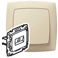 SUNO Розетка RJ45 Cat. 5 UTP слоновая кость 695715 Legrand