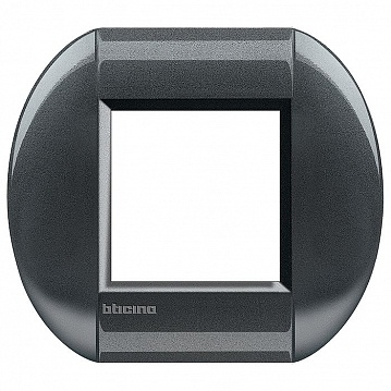 Рамка 1 пост LIVING LIGHT, горизонтальная, стальной LNB4802AC Bticino