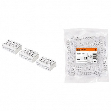 Клемма пружинная соединительная КСП5-3L+N+PE, 16 A SQ0510-0115 TDM