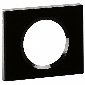 Рамка 1 пост CELIANE, черное стекло 069301 Legrand