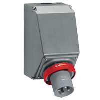 Накладная наклонная вилка в коробке Hypra - IP 66/67-55 - 3К+Н+3 - 125 А - пластик 059545 Legrand