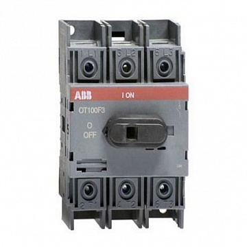 Рубильник OT125 125А 3P, фронтальное исполнение 1SCA105033R1001 ABB