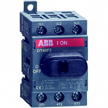 Рубильник OT25 32А 4P, фронтальное исполнение 1SCA104886R1001 ABB