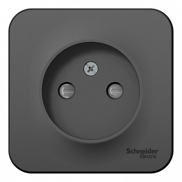 Розетка BLANCA, открытый монтаж, со шторками, антрацит BLNRA001116 Schneider Electric