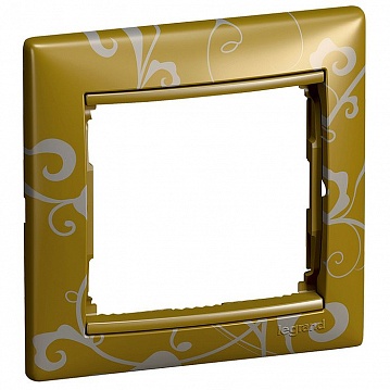Рамка 1 пост VALENA CLASSIC, золото барокко 770020 Legrand