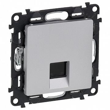 Розетка компьютерная 1xRJ45 Cat.5 VALENA LIFE, алюминий 753640 Legrand