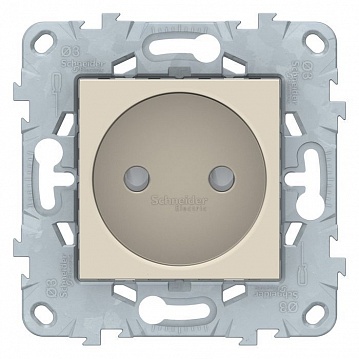 Розетка UNICA NEW, скрытый монтаж, со шторками, бежевый NU503344 Schneider Electric