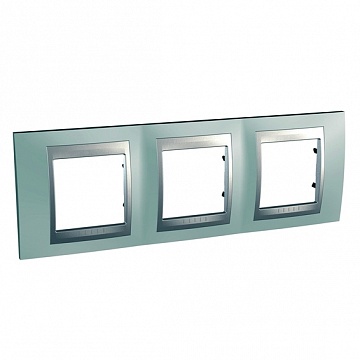 Рамка 3 поста UNICA TOP, горизонтальная, флюорит MGU66.006.094 Schneider Electric