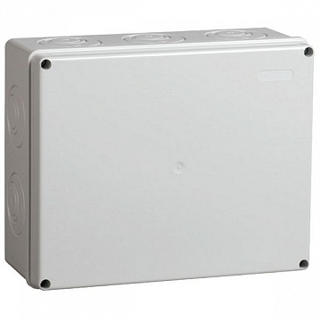 коробка КМ41272 распаячная для о/п 240х195х90 мм² IP55 (RAL7035, кабельные вводы 5 шт) UKO10-240-195-090-K41-55 IEK