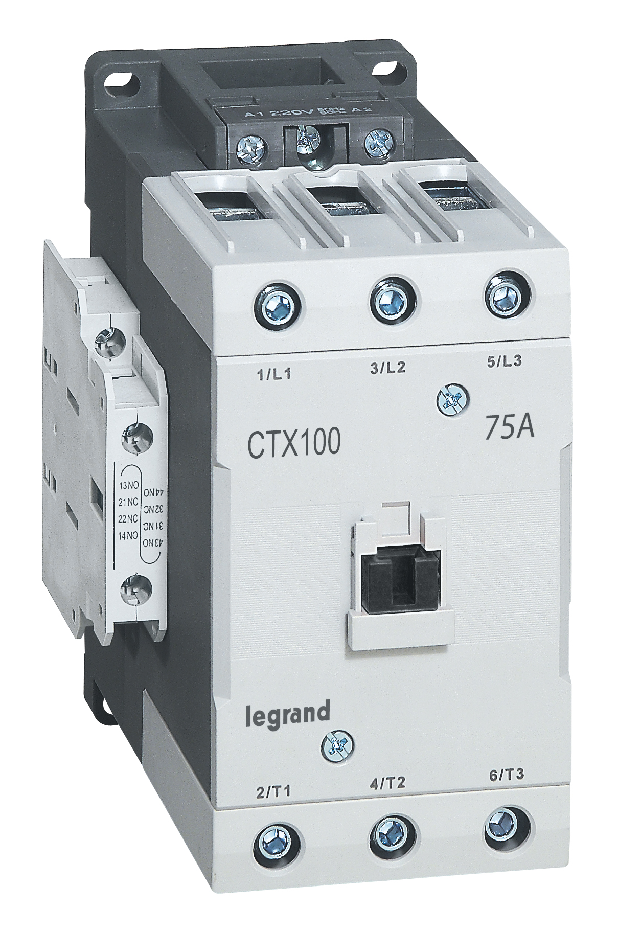 Контактор CTX³ 100 3P 75A (AC-3) 2но2нз ~48В 416192 Legrand