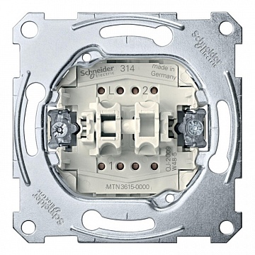 Механизм переключателя 2-клавишного, скрытый монтаж MTN3615-0000 Schneider Electric