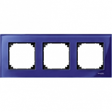 Рамка 3 поста MERTEN M-ELEGANCE, сапфир MTN4030-3278 Schneider Electric