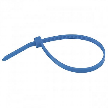 Стяжка кабельная, стандартная, полиамид 6.6, голубая, TY125-40-6-100 (100шт) TY125-40-6-100 ABB