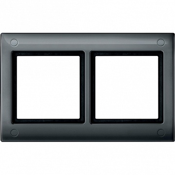 Рамка 2 поста MERTEN AQUADESIGN IP44, антрацит MTN401214 Schneider Electric