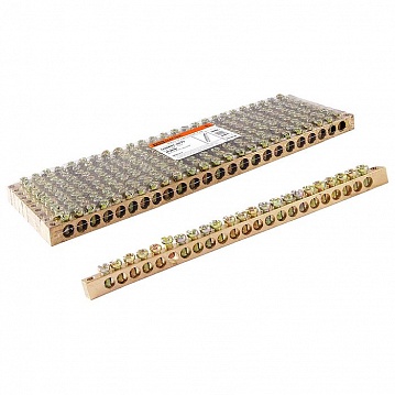 Шина N нулевая 8x12мм 24/2 (24 группы/крепеж по краям) SQ0801-0075 TDM