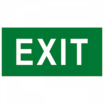 Знак безопасности BL-3517.E51 EXIT a12902 белый Свет