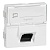 Розетка RJ 45 - Программа Mosaic - категория 6a - STP 45° - 2 модуля - белый 076508 Legrand