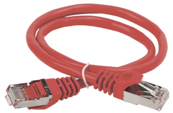 ITK Коммутационный шнур (патч-корд) кат.6 FTP PVC 3м красный PC04-C6F-3M IEK