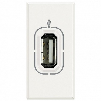 Розетка 1xUSB AXOLUTE, белый HD4285 Bticino