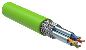 ITK Витая пара S/FTP кат.7 4х2х23AWG solid LSZH нг(А)-HFLTx зеленый (305м) LC1-C704-622 IEK