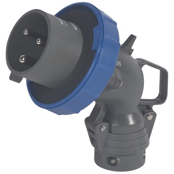 Угловая вилка Hypra - IP 66/67-55 - 2К+3 - 32 А - пластик 053006 Legrand