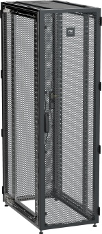 ITK by ZPAS Шкаф серверный 19" 47U 600х1000мм одностворчатые перфорированные двери черный РФ ZP05-47U-0610-PP-R IEK