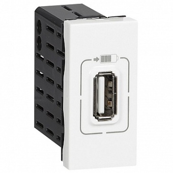 Розетка 1xUSB MOSAIC, белый 077591 Legrand