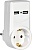 Адаптер Т-01/01 1 место 2P+PE 16А 2хUSB 2,1A белый WTP10-16-01-ZKU-K01 IEK