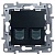 Розетка компьютерная 2xRJ45 Cat.5 ETIKA, антрацит 672655 Legrand
