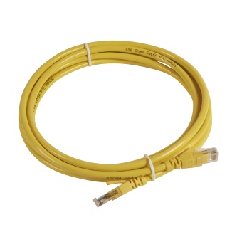 Шнур коммутационный RJ 45 - категория 6a - U/UTP - PVC - неэкранированный - 3 м - желтый 051884 Legrand