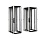 VX IT Шкаф 800x2000x1200 42U dynamic обзорная и глухая двери 19" профили спереди/сзади 5311826 Rittal