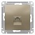 Розетка компьютерная 1xRJ45 Cat.5 ATLASDESIGN, шампань ATN000583 Schneider Electric
