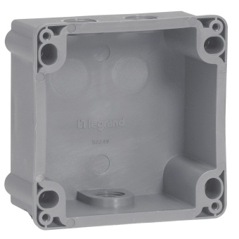 Коробка с одним ответстием под сальник Hypra Prisinter - IP 44/55 - 3К+Н+З - 16 А - пластик 052249 Legrand