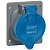 Встраиваемая розетка Hypra - IP 44 - 3К+Н+З - 32 А - пластик 052720 Legrand
