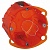 Batibox коробка монтажная повышенной прочности 1-ная, диаметр 67 мм² глубина 50 мм² оранжевая 080121 Legrand