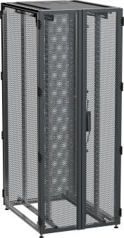 ITK by ZPAS Шкаф серверный 19" 45U 800х1200мм двухстворчатые перфорированные двери черный РФ ZP05-45U-0812-P2P-R IEK