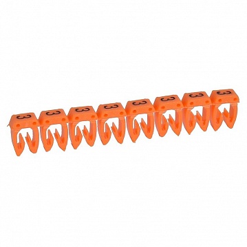 Маркер CAB 3 - для кабеля 1,5-2,5мм² - цифра 3 - оранжевый 038223 Legrand