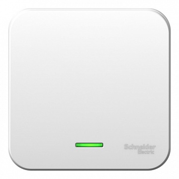 Выключатель 1-клавишный BLANCA, с подсветкой, открытый монтаж, белый BLNVA101101 Schneider Electric