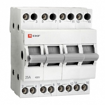 Трехпозиционный переключатель, 4P 63А Basic tps-4-63 EKF