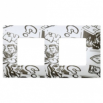 Рамка 2 поста 27 PLAY, комиксы 2700627-800 Simon