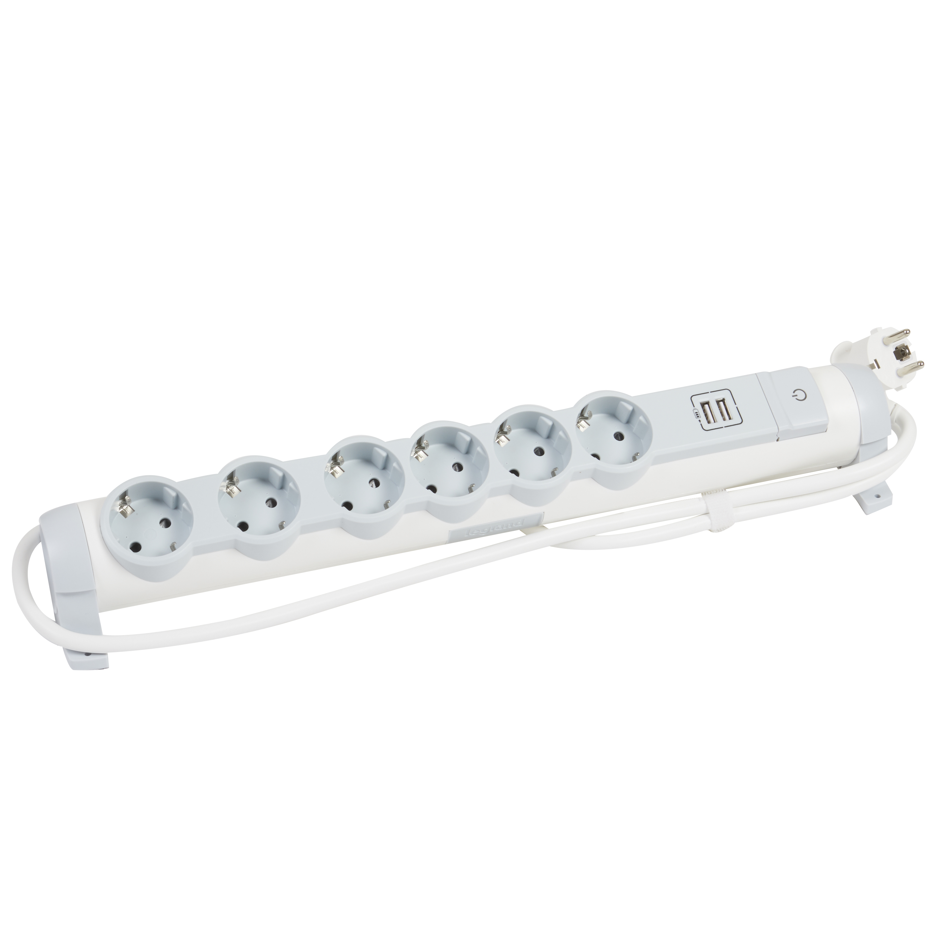 Многорозеточный блок с 2хUSB+6x2К+З - с кабелем длиной 1,5 м 694617 Legrand