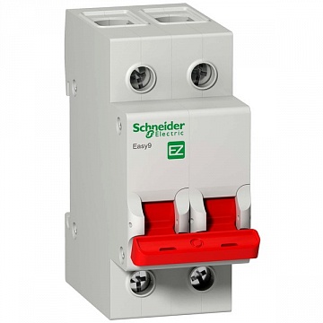Выключатель нагрузки EASY9 (мод. рубильник) 2П 63А 400В =S= EZ9S16263 Schneider Electric