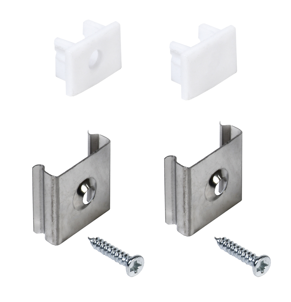 Набор для монтажа накладного прямоугольного профиля для светодиодной ленты 1712 LSADD1712-SET2-N1-04 IEK